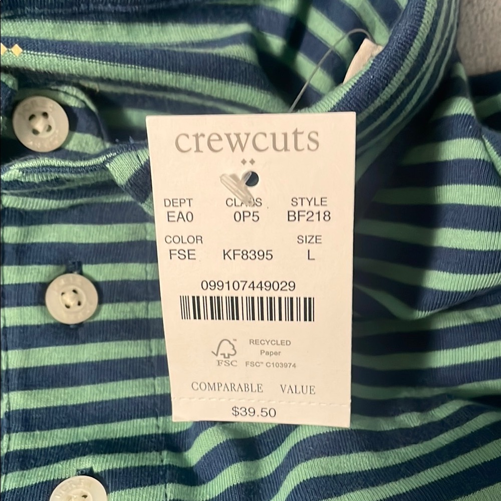 NWT boys crewcuts shirts, boys size 10